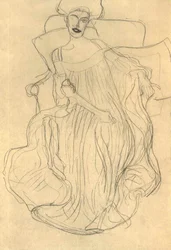 Femme assise de face